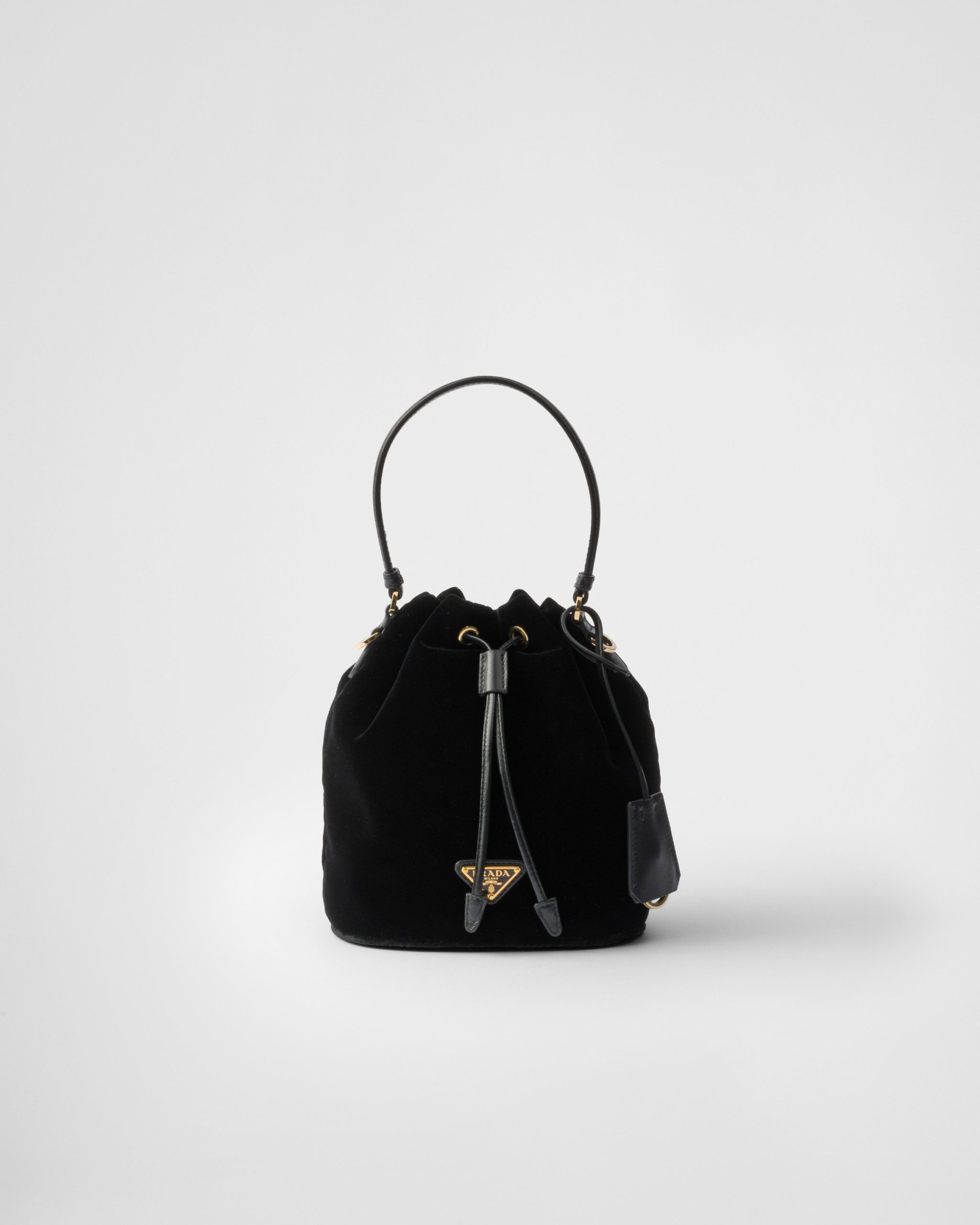 Prada Mini velvet bag with nappa leather details - Image 1